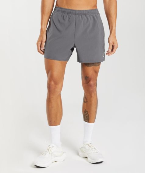 Men's Gymshark Arrival 5" Shorts Grey | CA N3A756